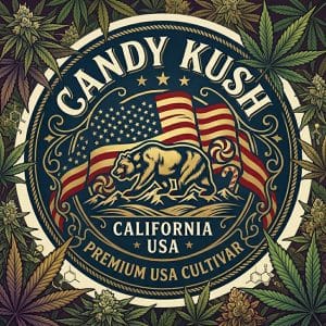 Candy Kush premium weed strain UK sweet citrus flower