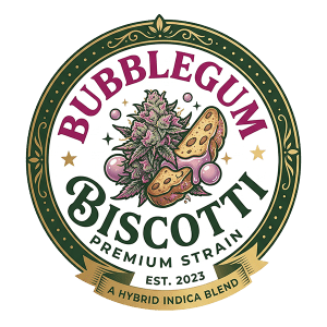 BubbleGum Biscotti premium weed strain UK indoor flower