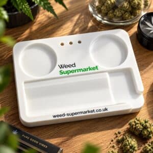 Weed Supermarket branded rolling tray